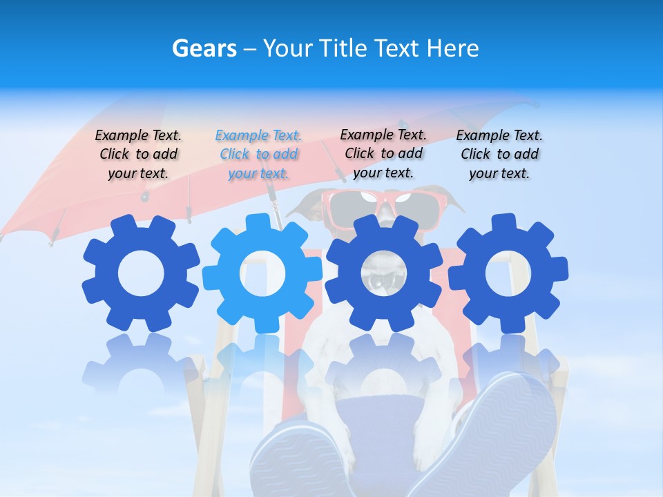 Lounger Travel Baby PowerPoint Template