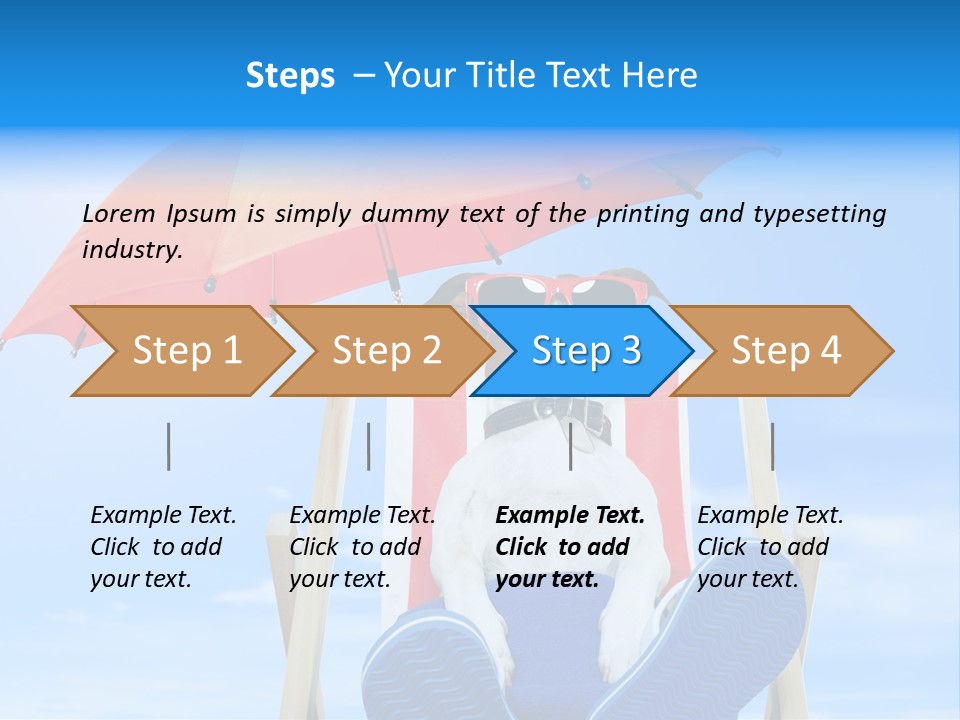 Lounger Travel Baby PowerPoint Template