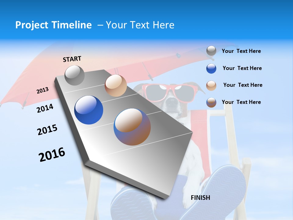 Lounger Travel Baby PowerPoint Template