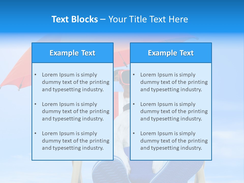 Lounger Travel Baby PowerPoint Template