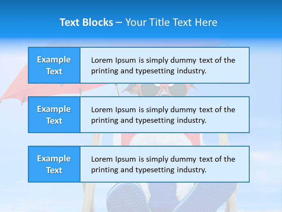 Lounger Travel Baby PowerPoint Template