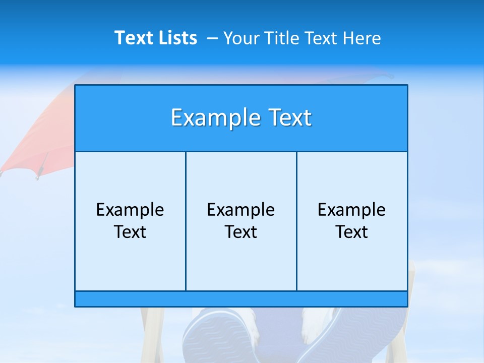 Lounger Travel Baby PowerPoint Template