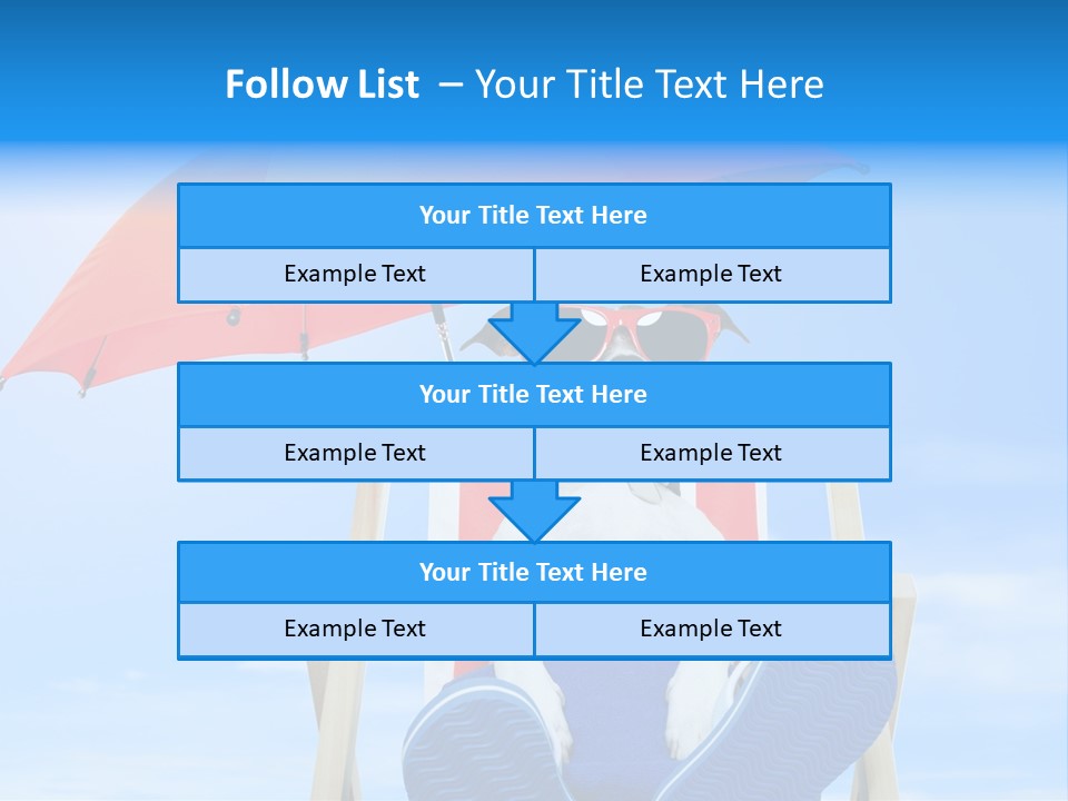 Lounger Travel Baby PowerPoint Template