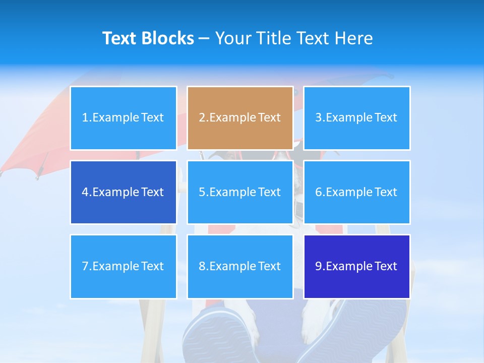 Lounger Travel Baby PowerPoint Template