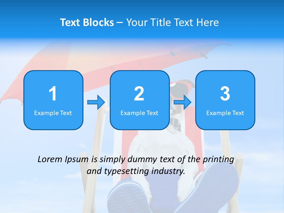 Lounger Travel Baby PowerPoint Template