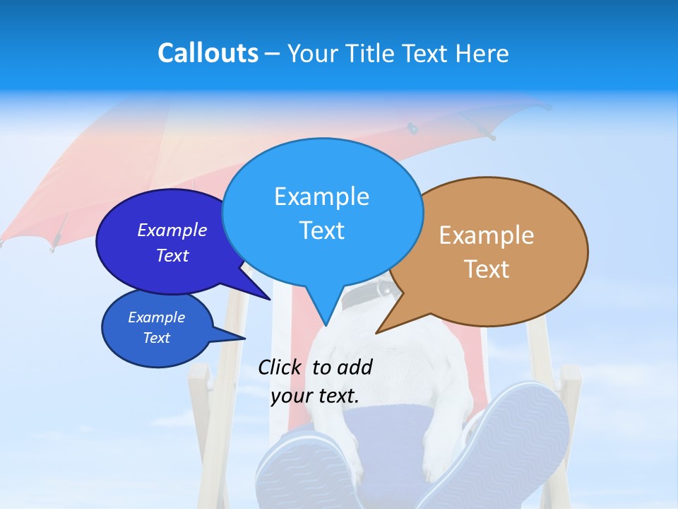 Lounger Travel Baby PowerPoint Template