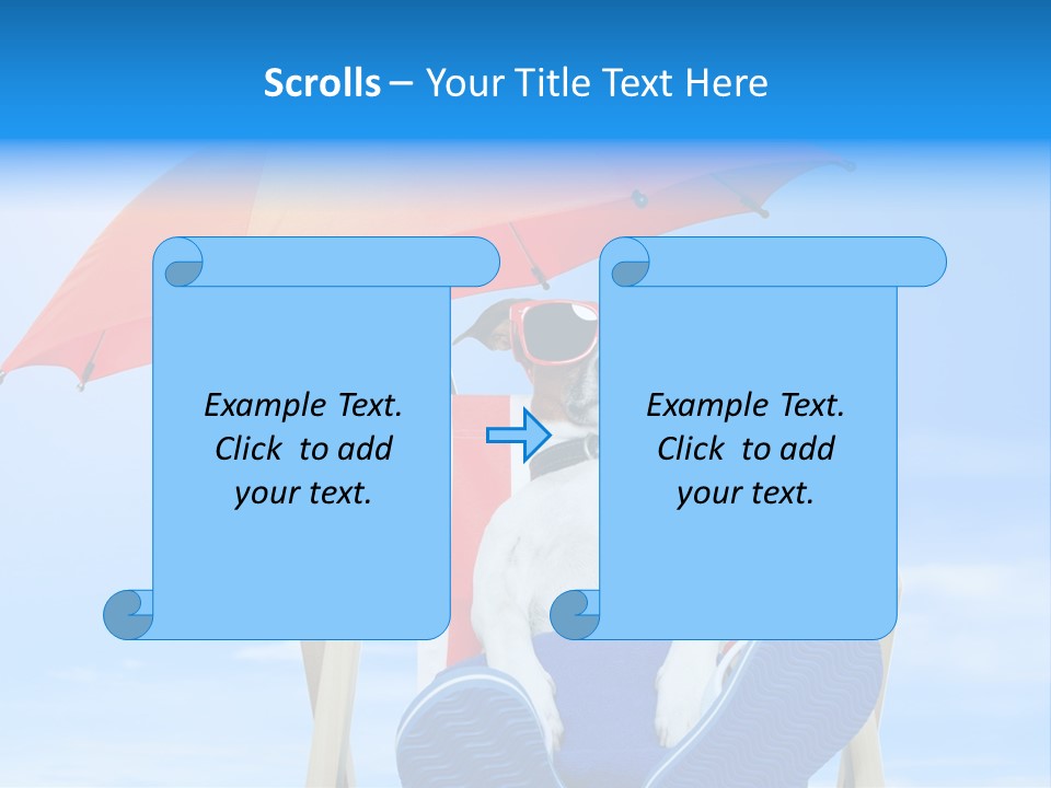 Lounger Travel Baby PowerPoint Template