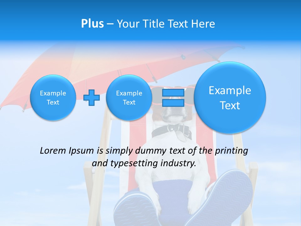 Lounger Travel Baby PowerPoint Template