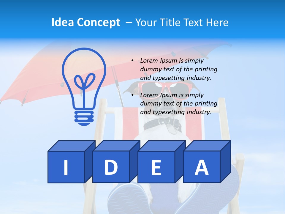 Lounger Travel Baby PowerPoint Template