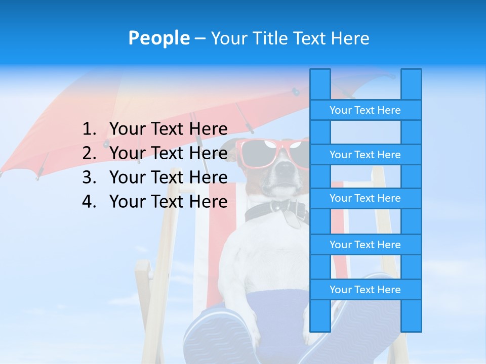 Lounger Travel Baby PowerPoint Template