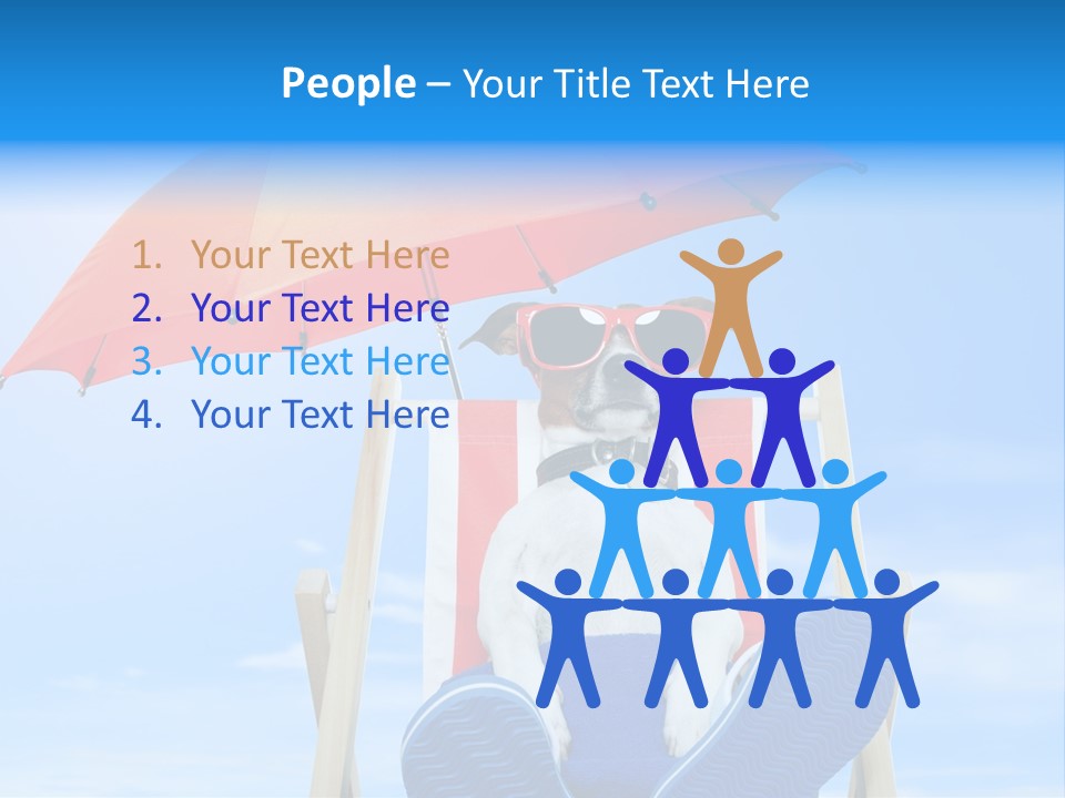 Lounger Travel Baby PowerPoint Template