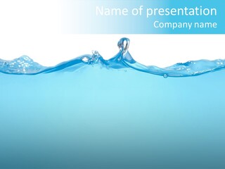 Wave Surface Wavy PowerPoint Template