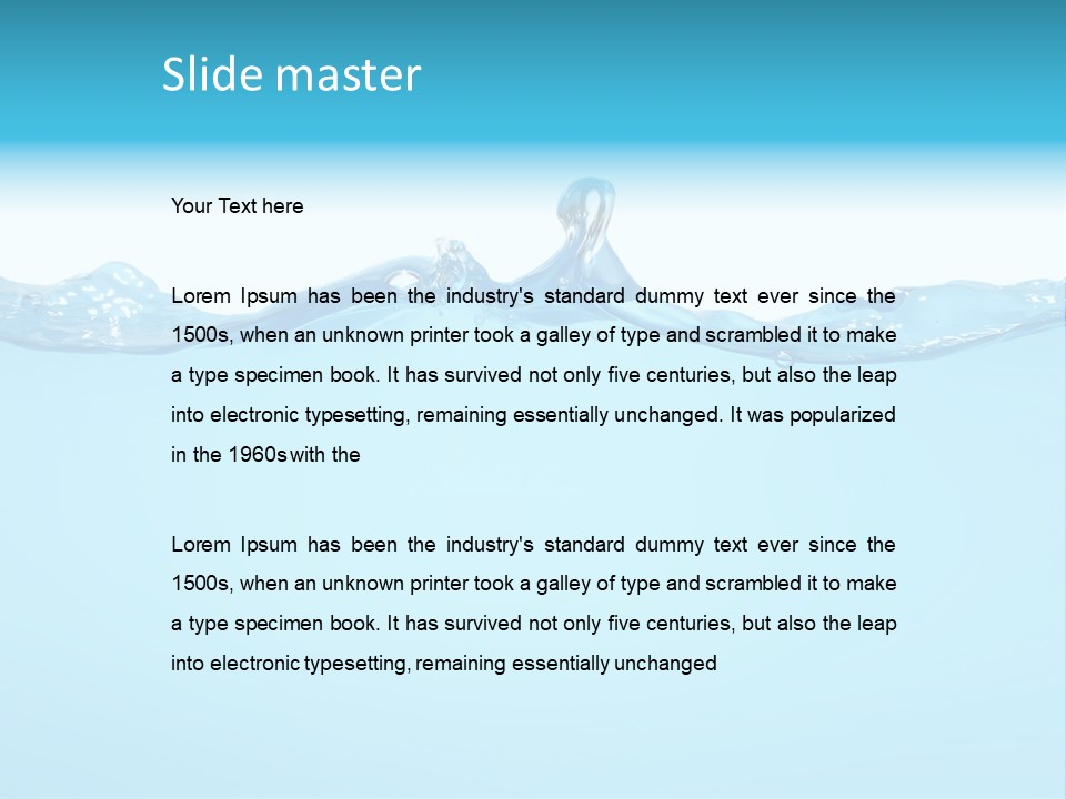 Wave Surface Wavy PowerPoint Template