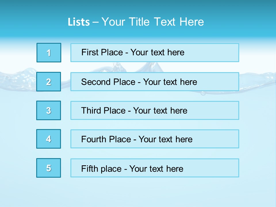 Wave Surface Wavy PowerPoint Template