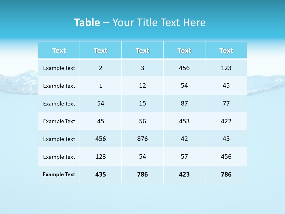Wave Surface Wavy PowerPoint Template