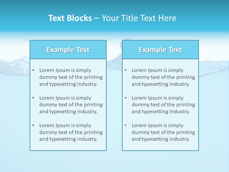 Wave Surface Wavy PowerPoint Template