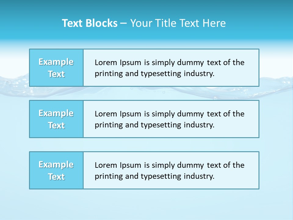 Wave Surface Wavy PowerPoint Template