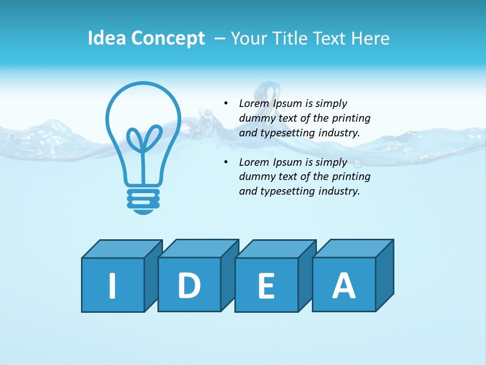 Wave Surface Wavy PowerPoint Template