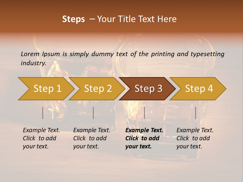 Highball Scotch Brandy PowerPoint Template