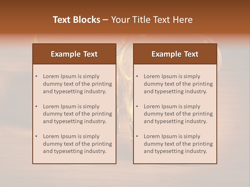 Highball Scotch Brandy PowerPoint Template