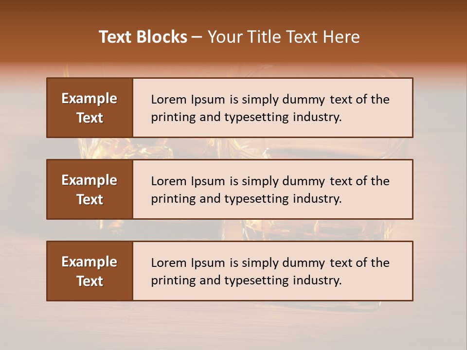 Highball Scotch Brandy PowerPoint Template