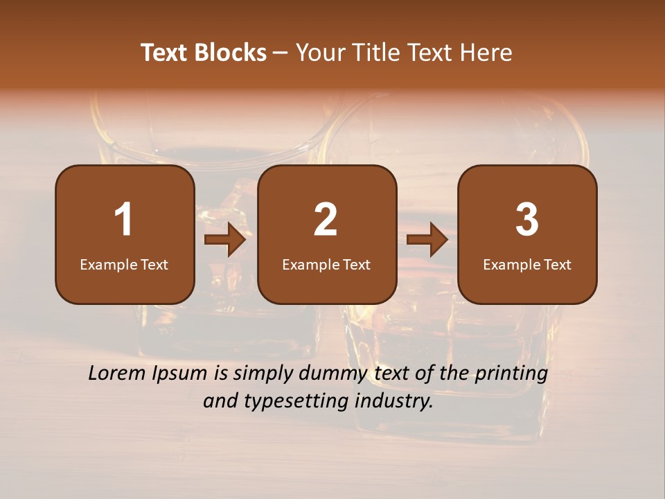 Highball Scotch Brandy PowerPoint Template