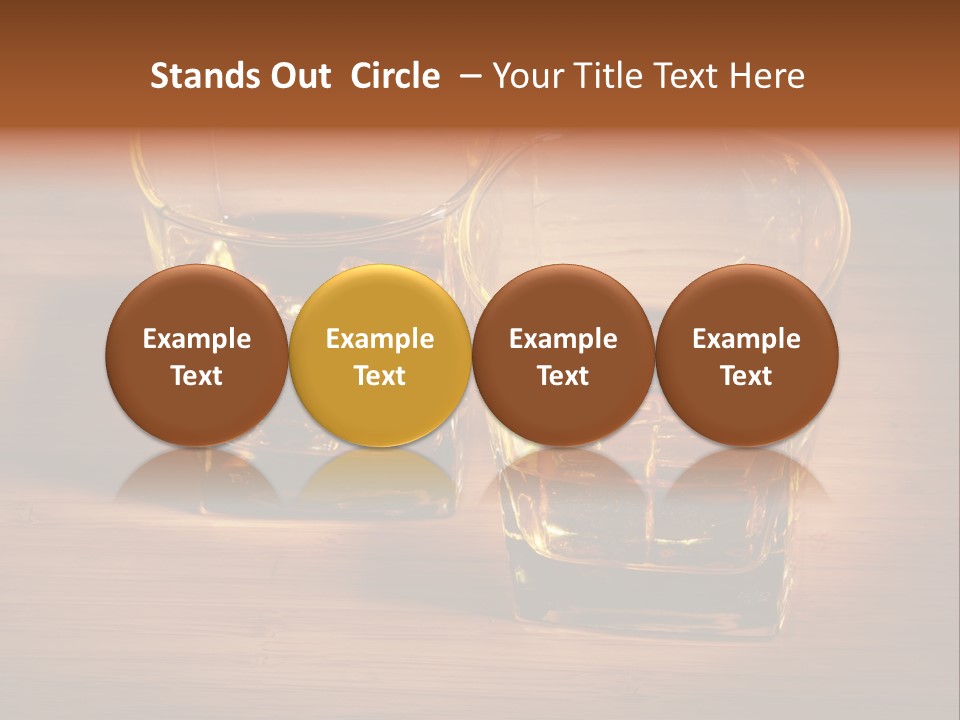 Highball Scotch Brandy PowerPoint Template