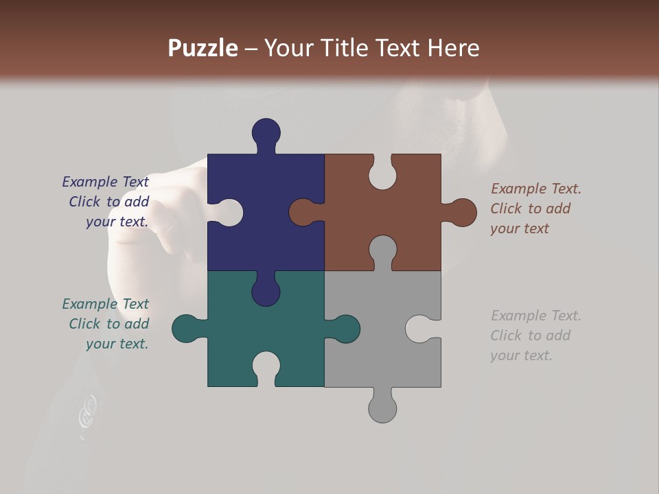 Fashion Dark Handsome PowerPoint Template