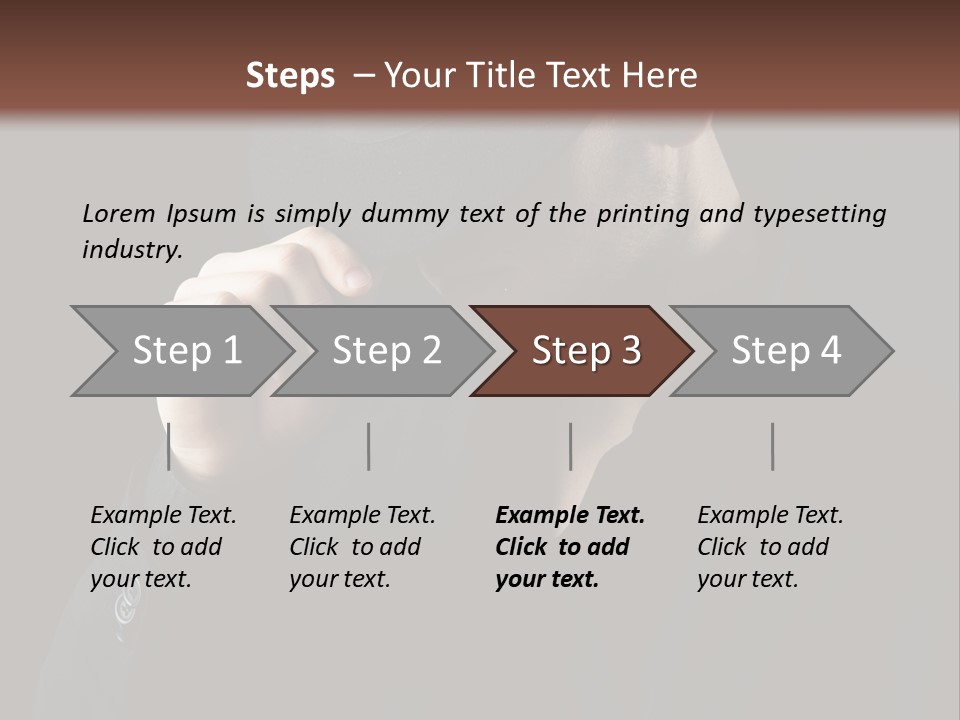 Fashion Dark Handsome PowerPoint Template