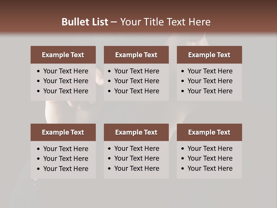 Fashion Dark Handsome PowerPoint Template