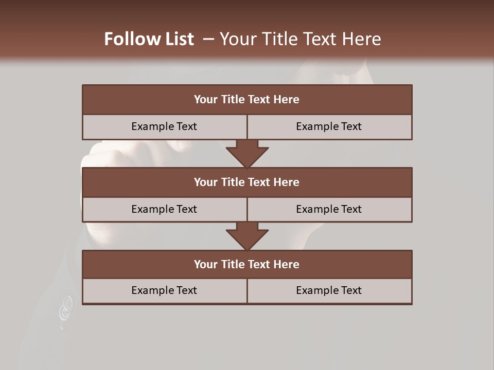 Fashion Dark Handsome PowerPoint Template