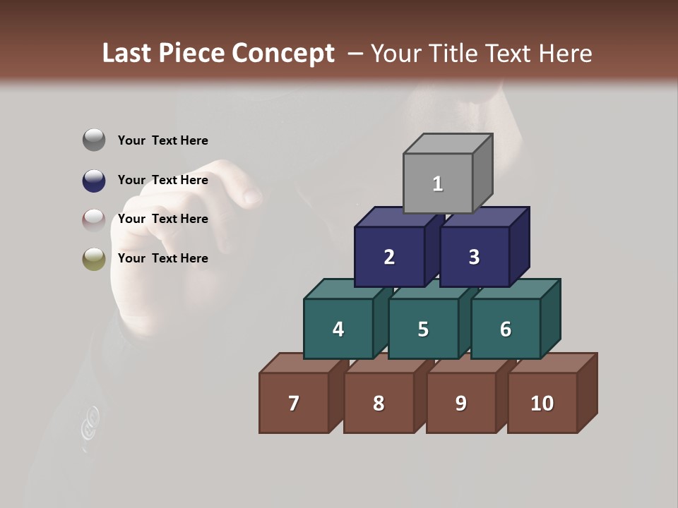 Fashion Dark Handsome PowerPoint Template