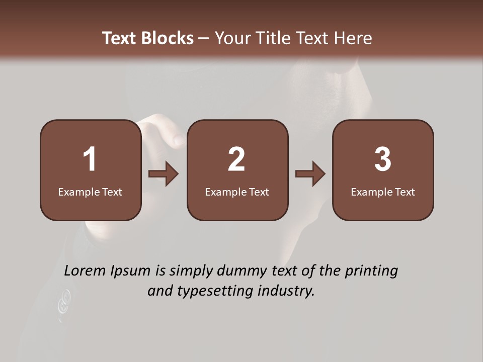 Fashion Dark Handsome PowerPoint Template