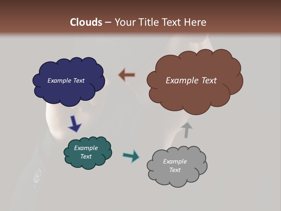 Fashion Dark Handsome PowerPoint Template