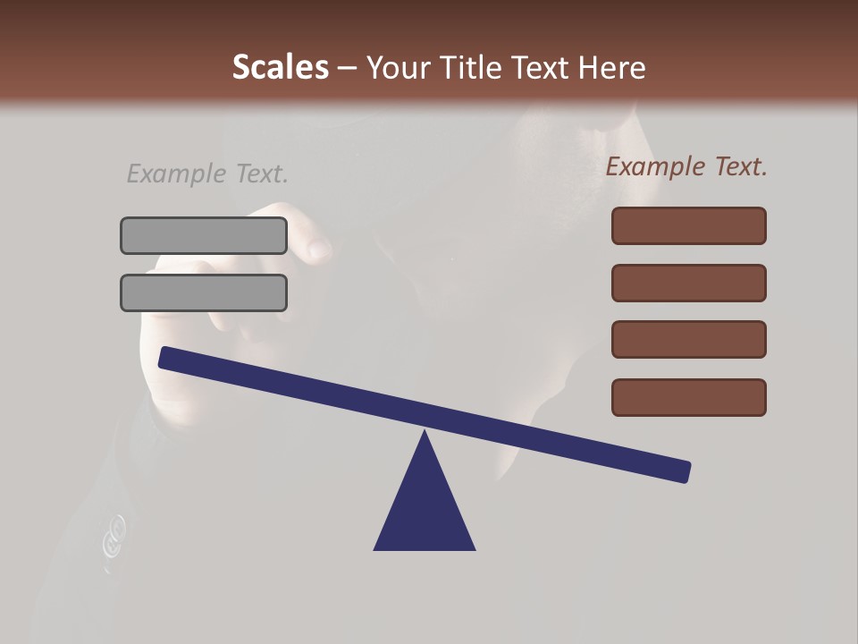 Fashion Dark Handsome PowerPoint Template