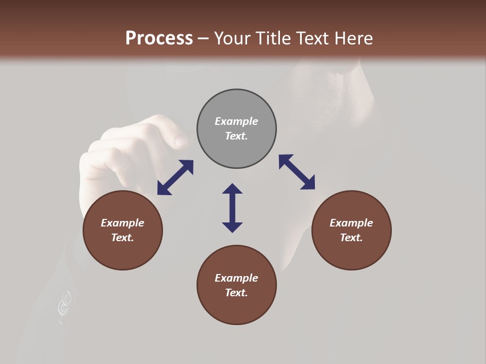 Fashion Dark Handsome PowerPoint Template