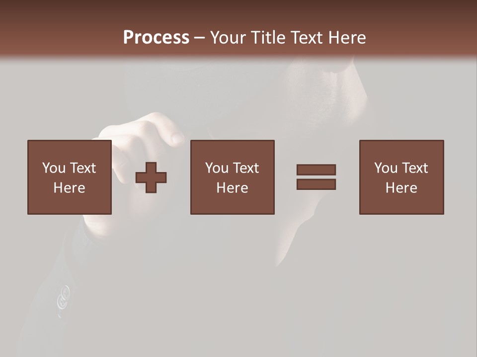 Fashion Dark Handsome PowerPoint Template