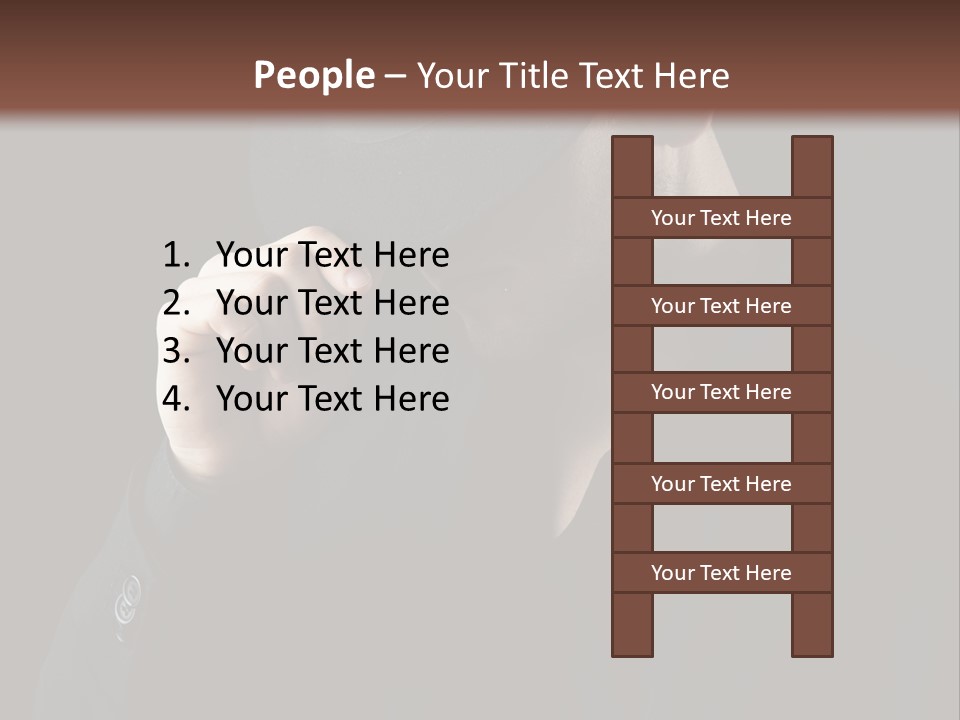Fashion Dark Handsome PowerPoint Template