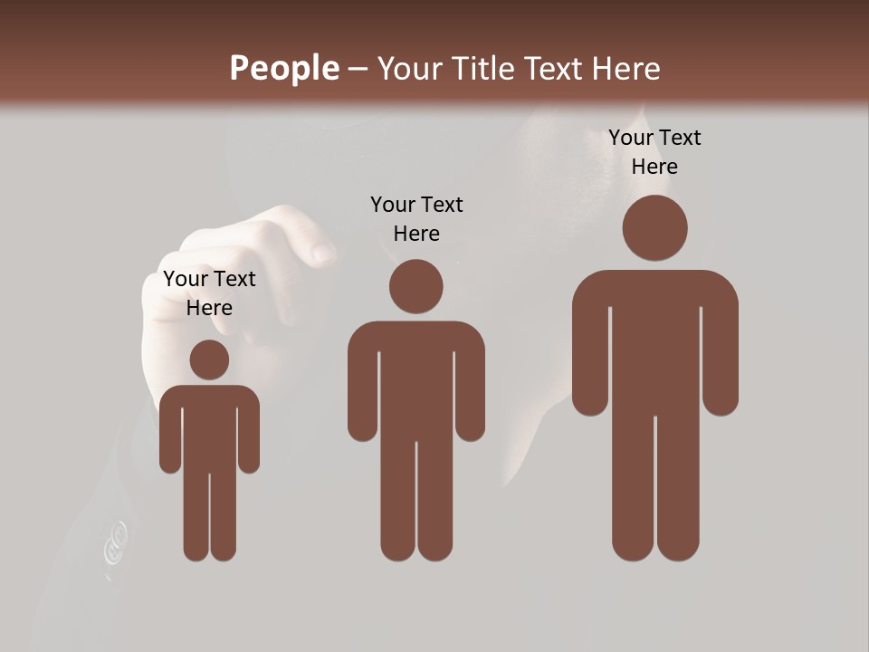 Fashion Dark Handsome PowerPoint Template