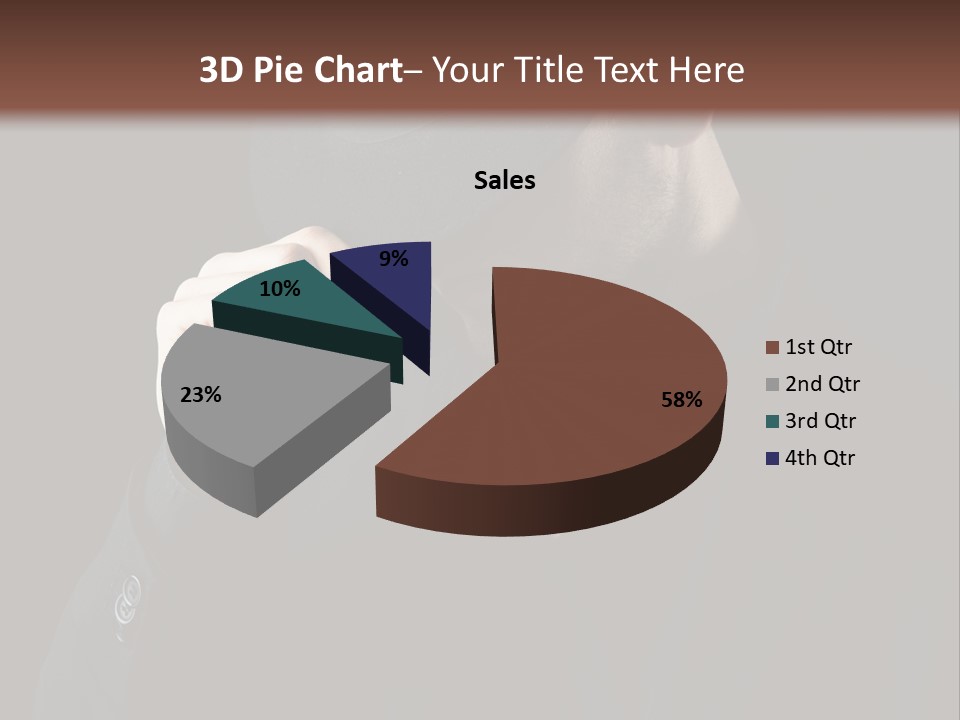 Fashion Dark Handsome PowerPoint Template