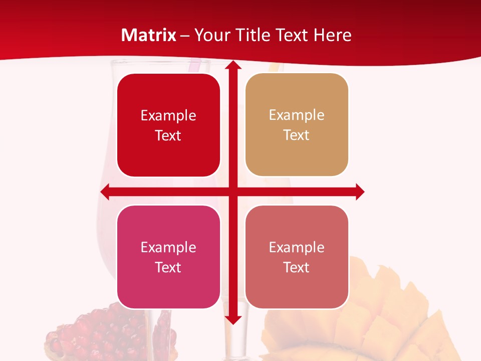 Milkshake Smoothie Calorie PowerPoint Template