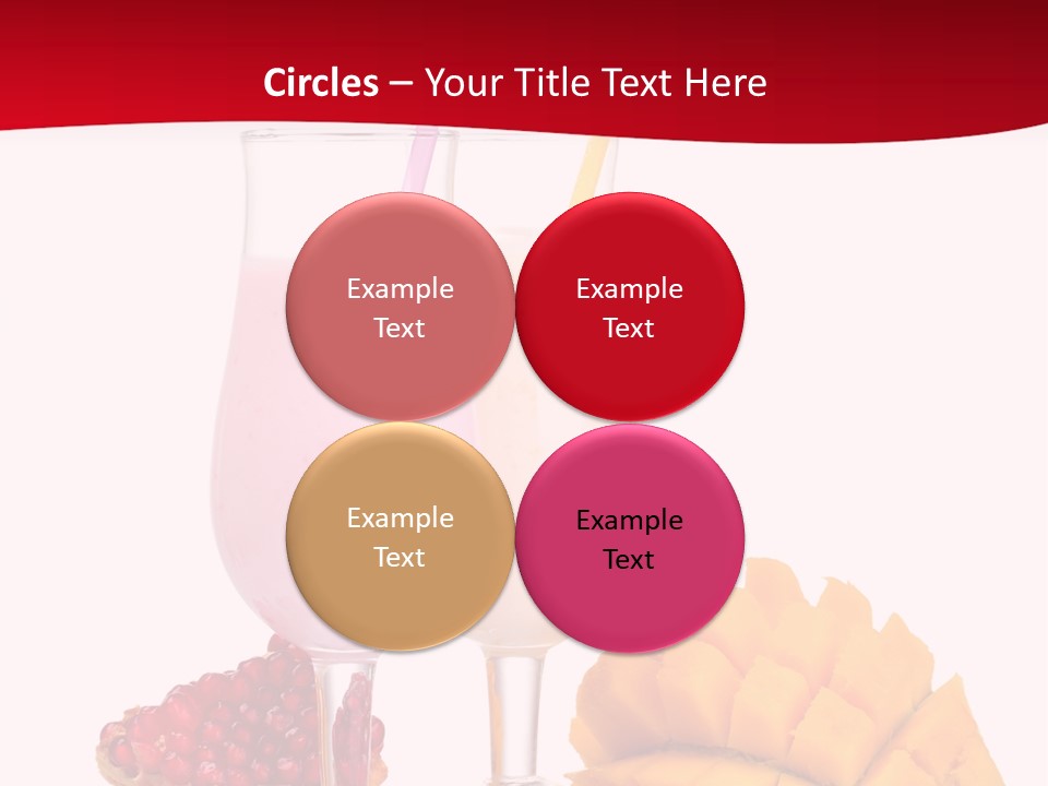 Milkshake Smoothie Calorie PowerPoint Template