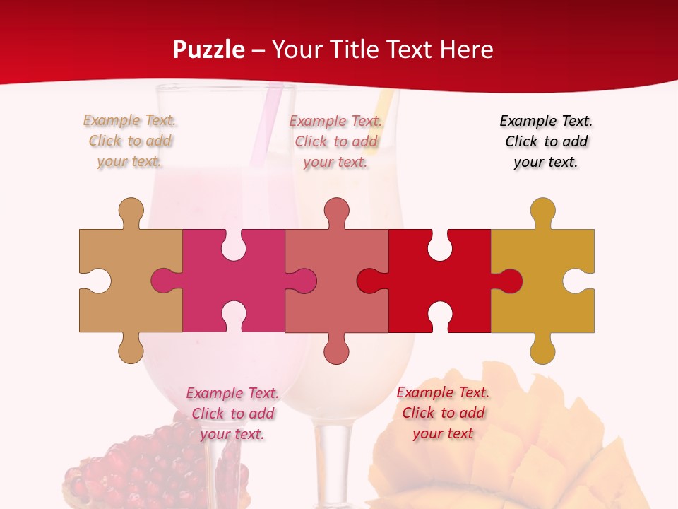 Milkshake Smoothie Calorie PowerPoint Template