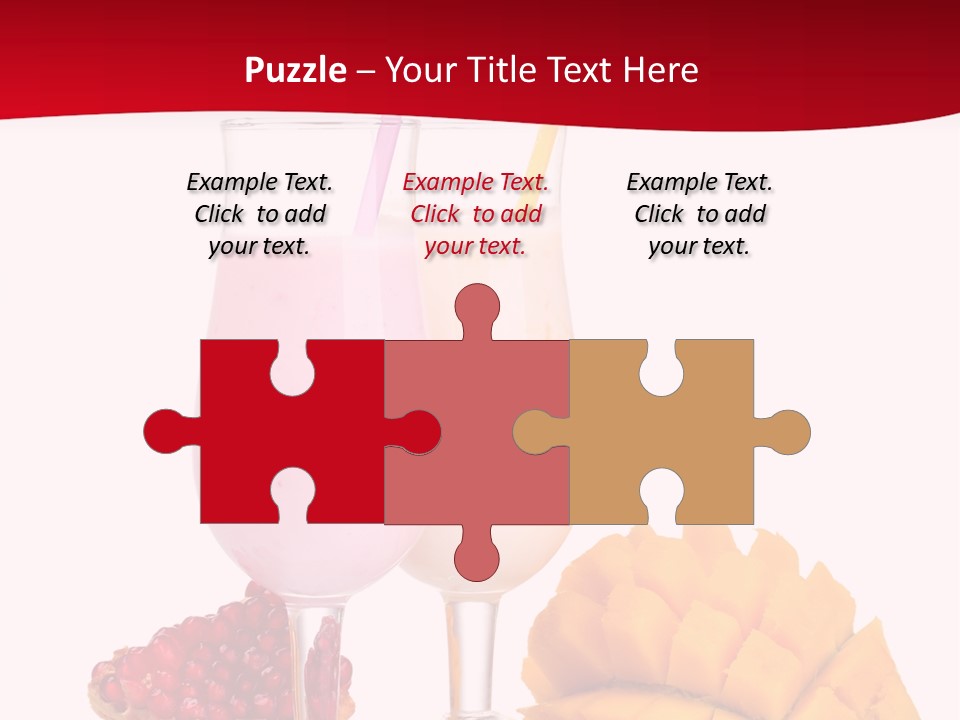 Milkshake Smoothie Calorie PowerPoint Template