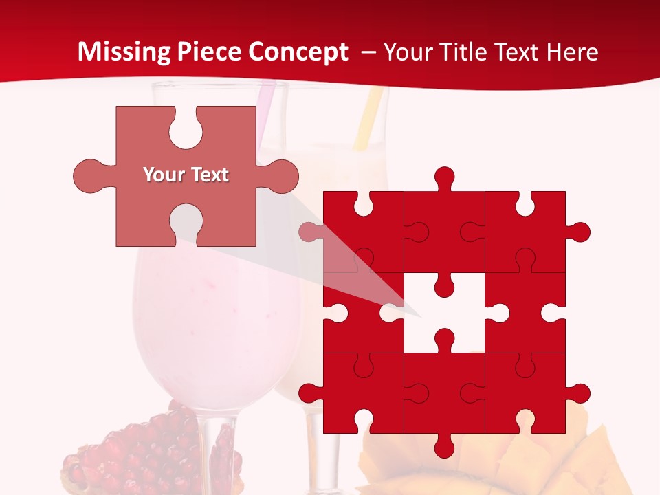 Milkshake Smoothie Calorie PowerPoint Template