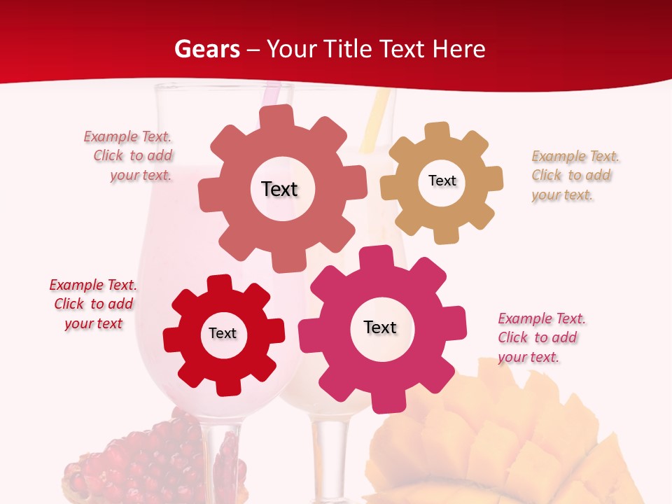 Milkshake Smoothie Calorie PowerPoint Template