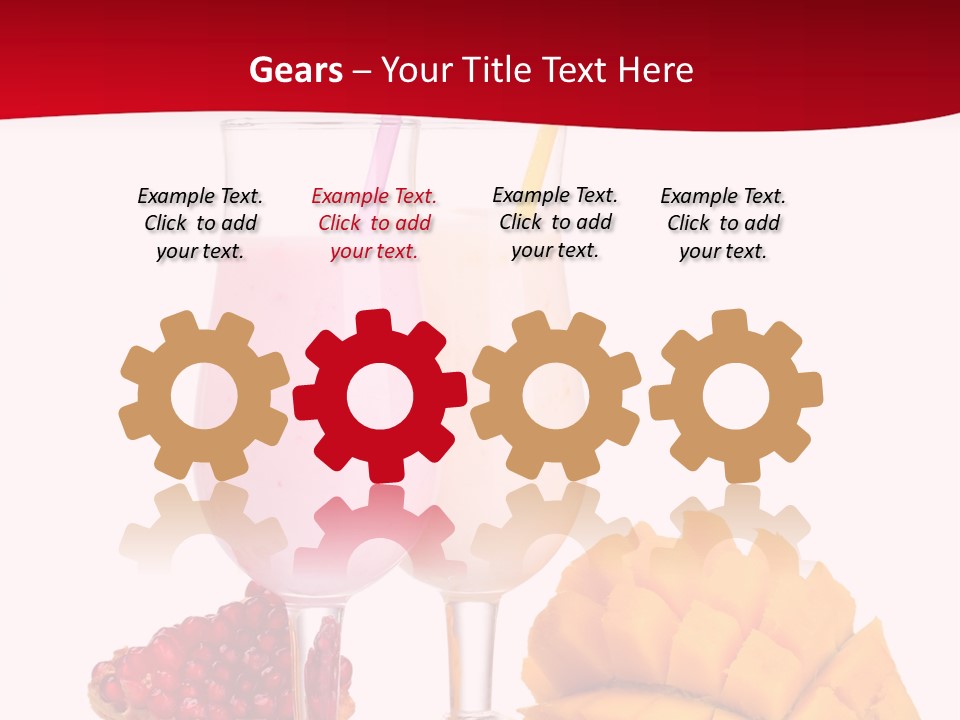 Milkshake Smoothie Calorie PowerPoint Template