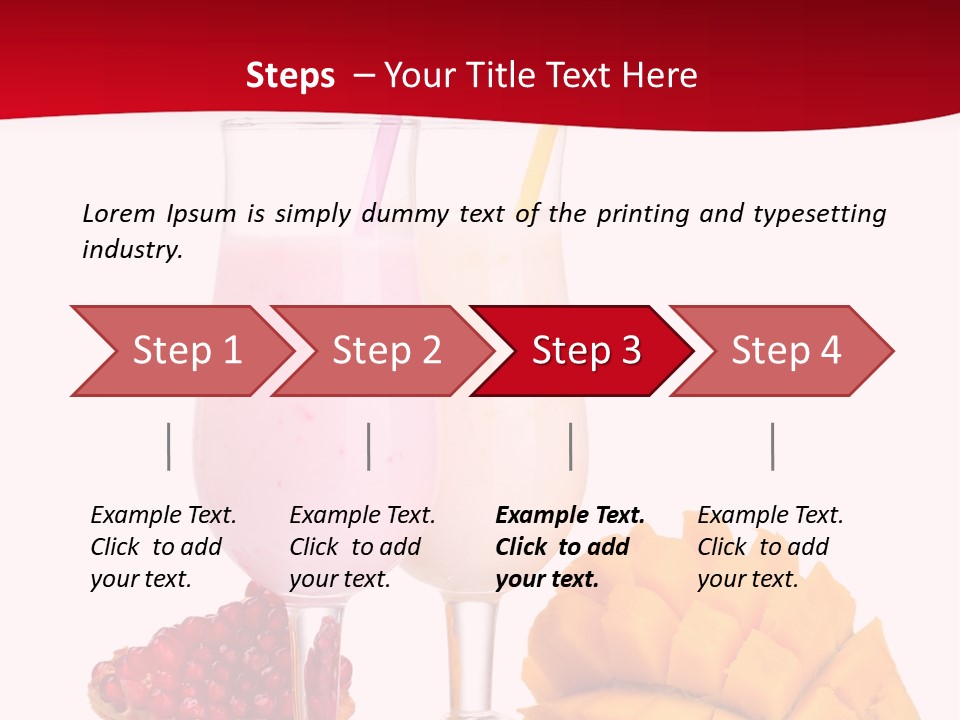 Milkshake Smoothie Calorie PowerPoint Template