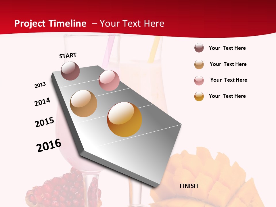 Milkshake Smoothie Calorie PowerPoint Template