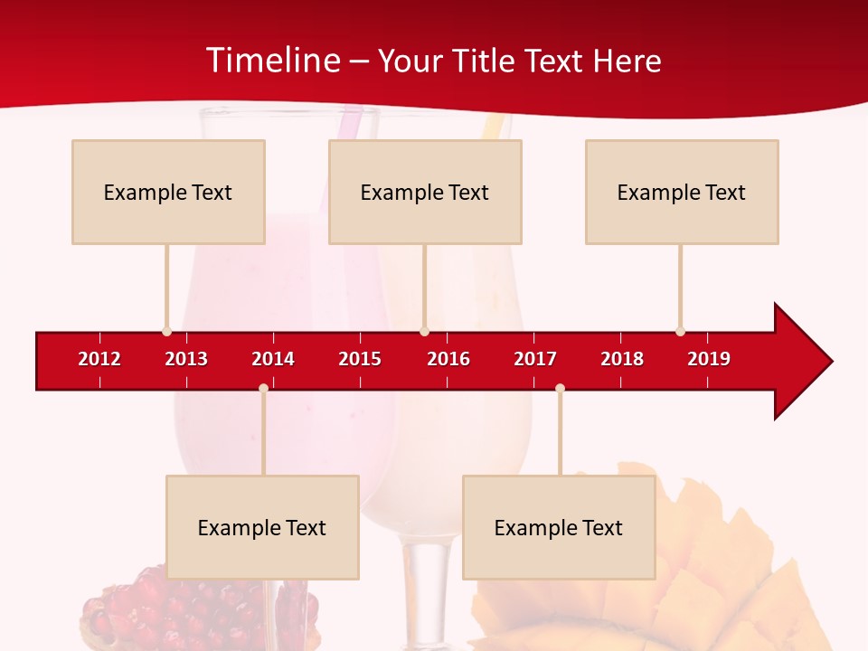 Milkshake Smoothie Calorie PowerPoint Template